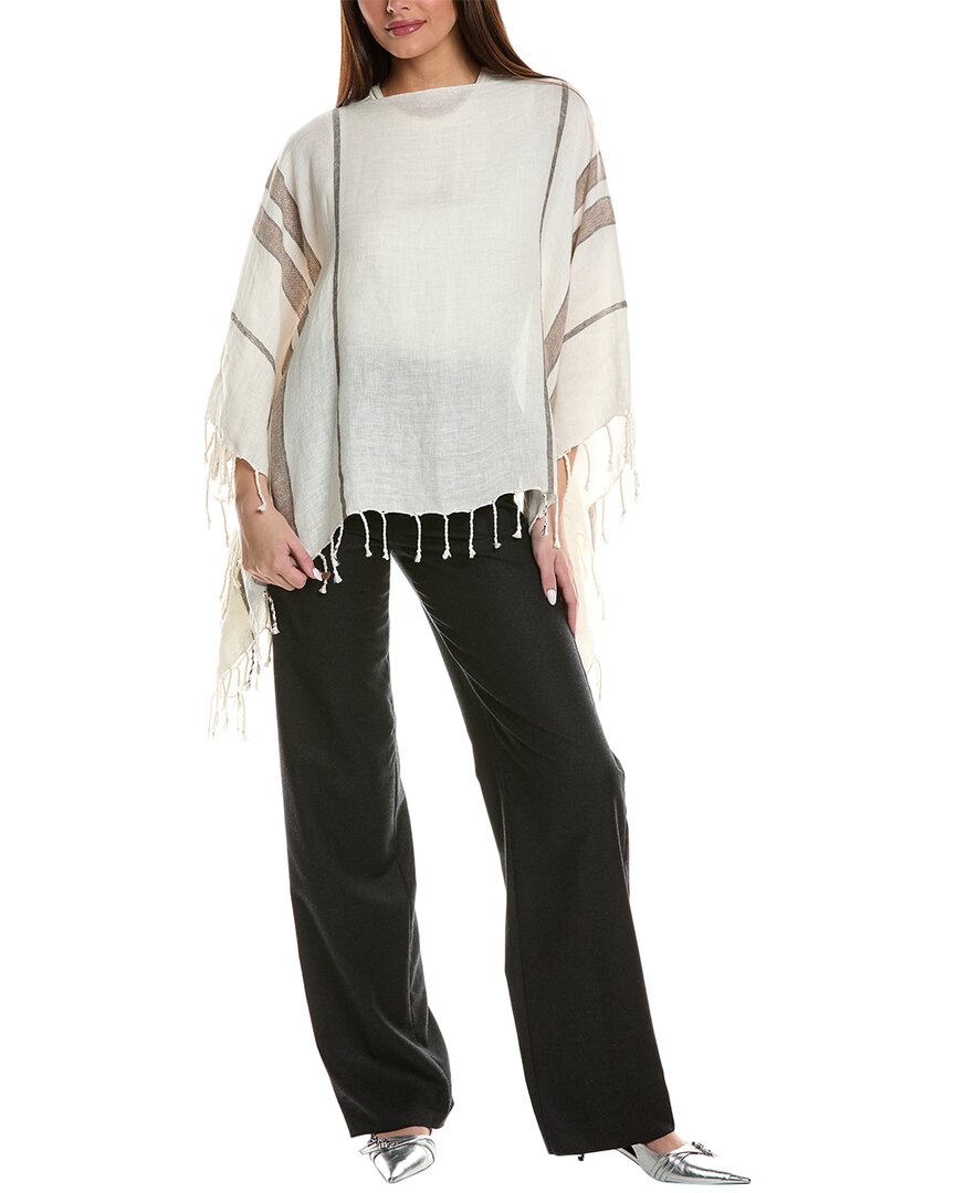 BRUNELLO CUCINELLI BRUNELLO CUCINELLI LINEN-BLEND PONCHO