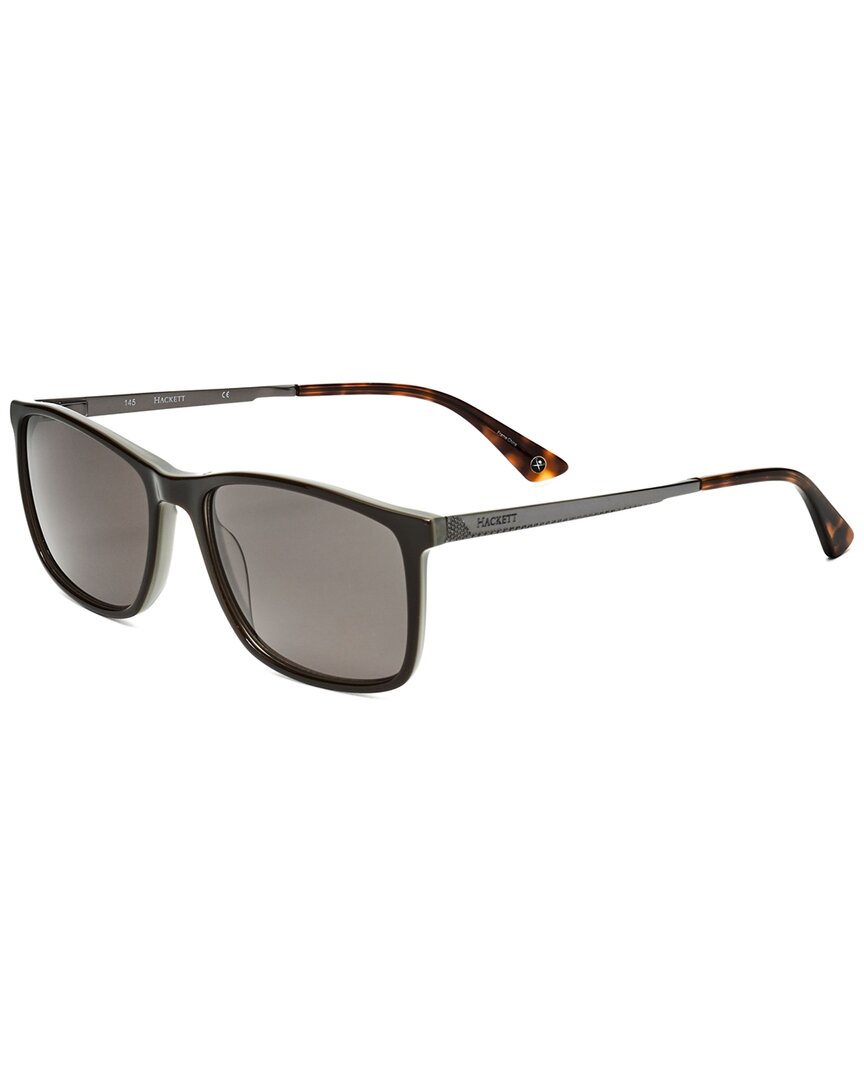 Shop Hackett Bespoke Men's Hek1230-1 54mm Sunglasses In Brown