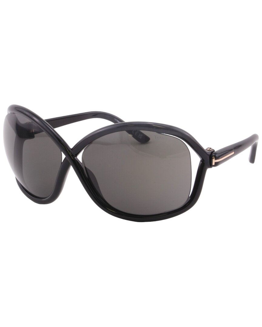 Tom Ford Smoke Wrap Ladies Sunglasses Ft1069 01a 68 In Gray
