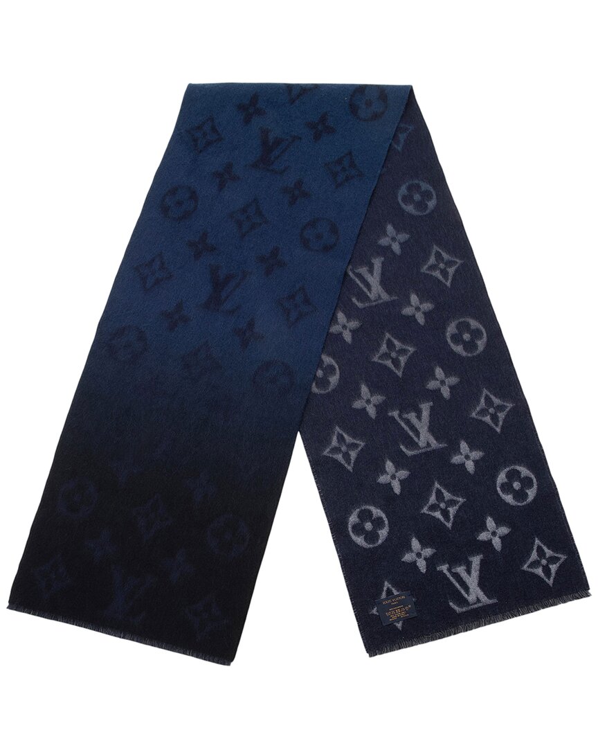 Pre-owned Louis Vuitton Dawn To Dusk Fringe Scarf (authentic Pre-loved)