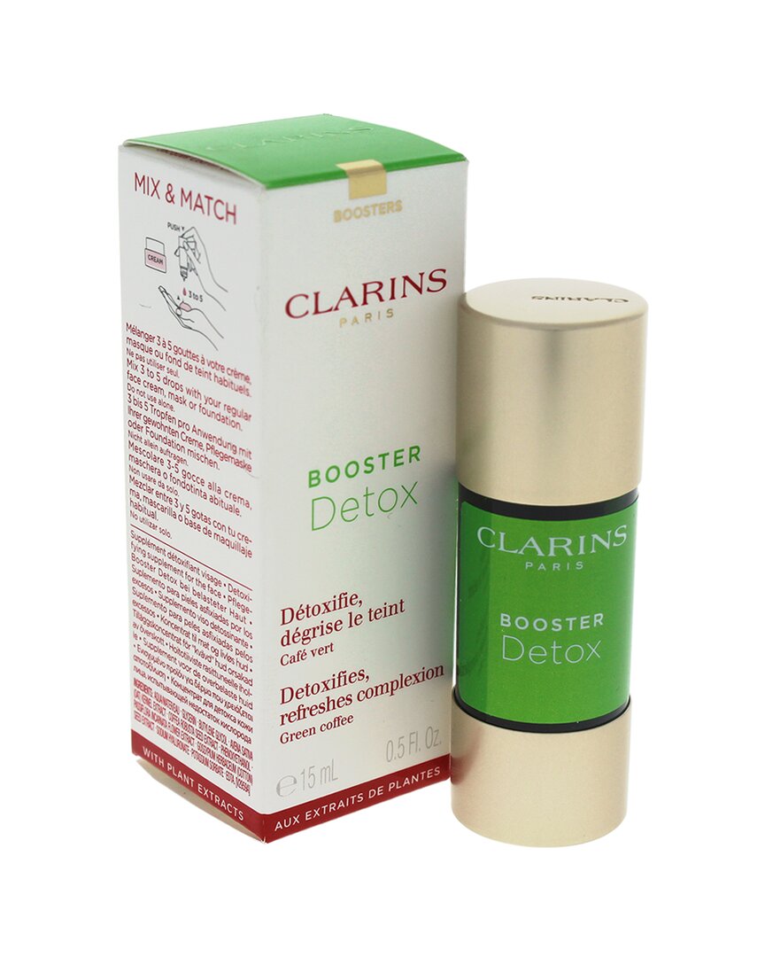 Clarins detox отзывы. Бустер кларанс. Clarins Booster Detox 15 мл. Clarins Detox цвета. Бустер кларанс Ри Фреш.