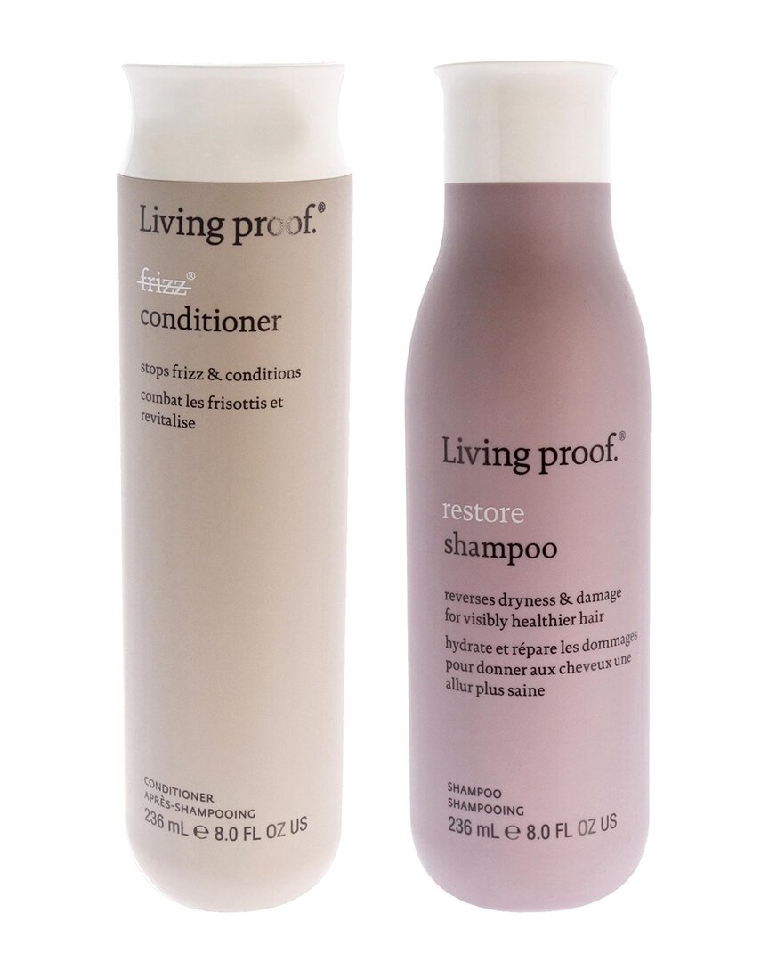 Living Proof No Frizz Conditioner & Restore Shampoo - Dry Or Damaged Hair Kit