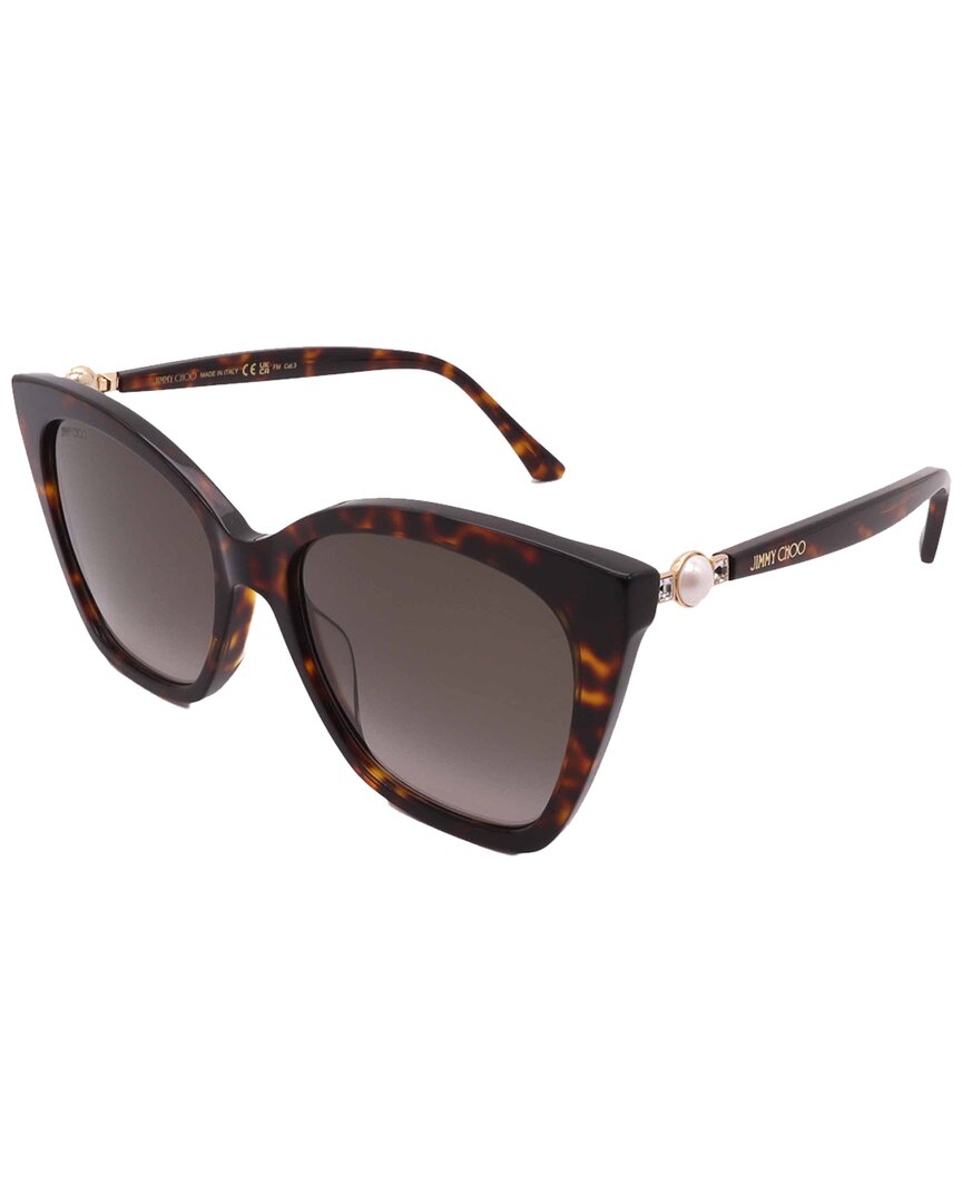 Jimmy Choo Women's Rua/s 56mm Sunglasses In Brown