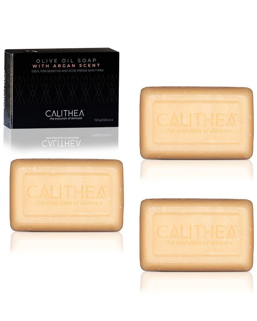 Calithea Skincare Olive Oil Soap With Argan 3-pack