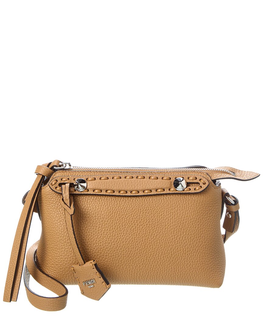Fendi By The Way Selleria Mini Leather Satchel In Sand