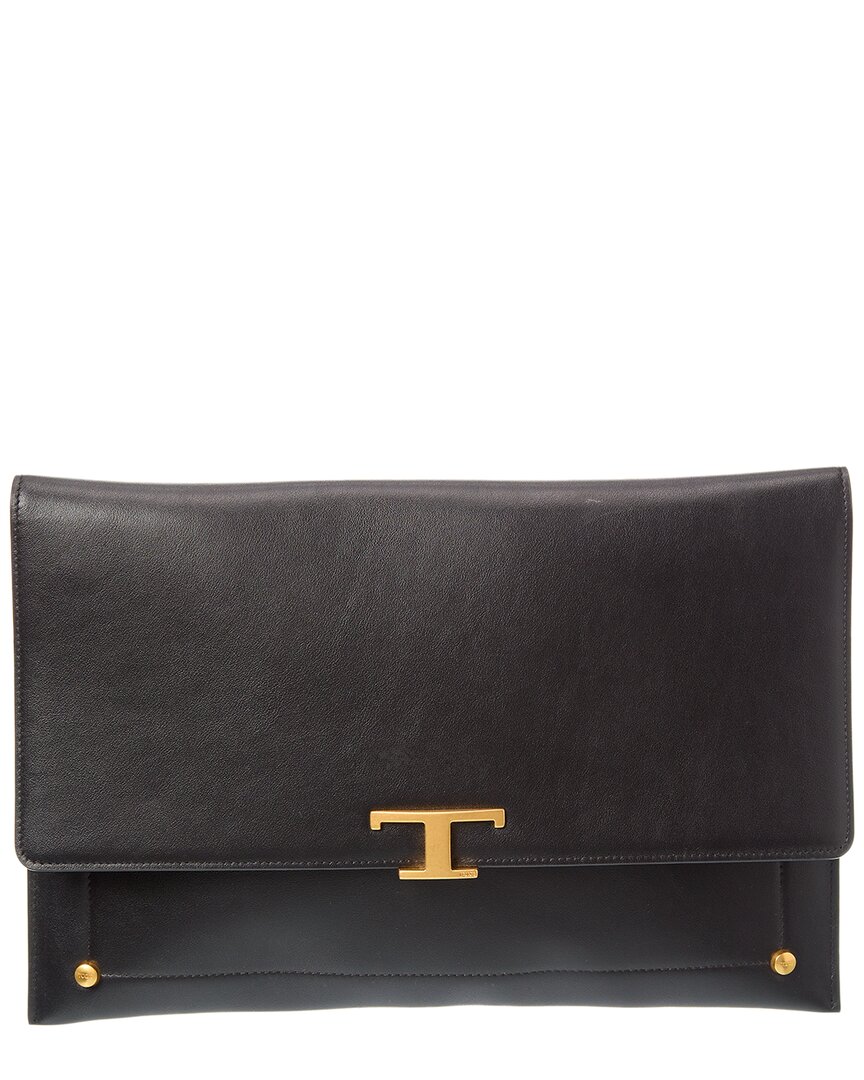 Tod's Logo Leather Card Case