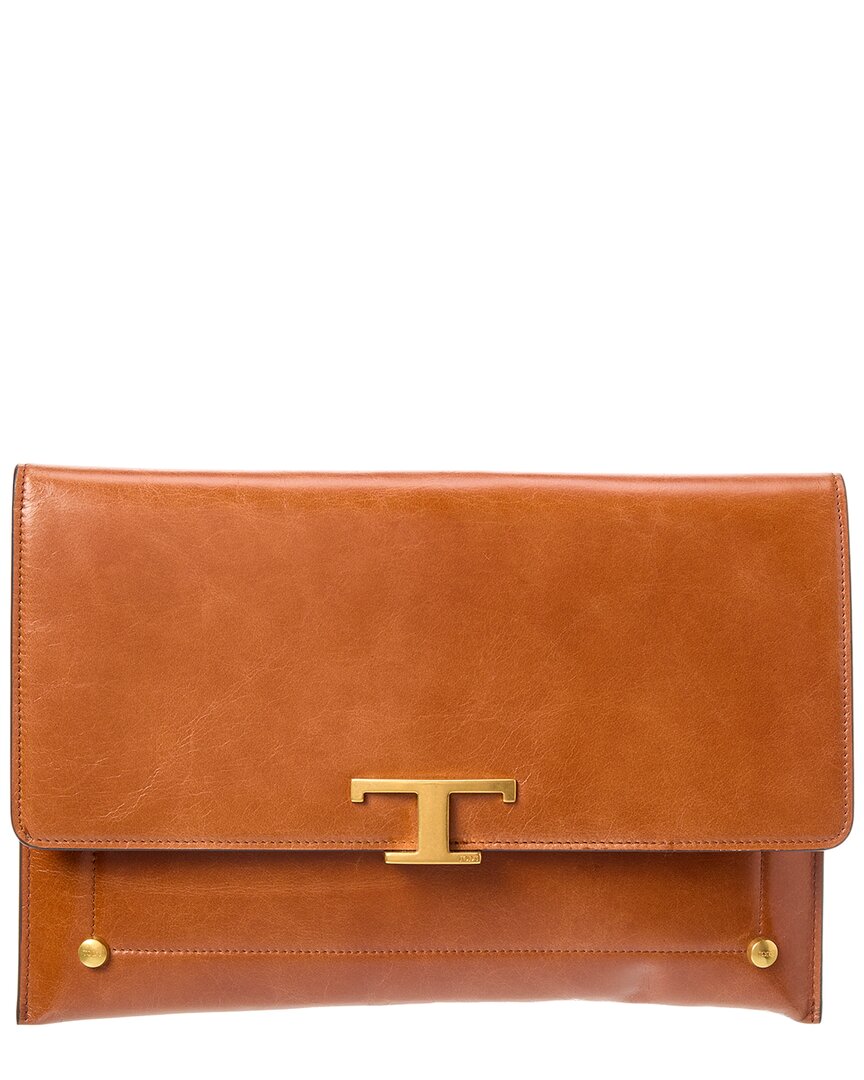 Tod's Logo Leather Card Case