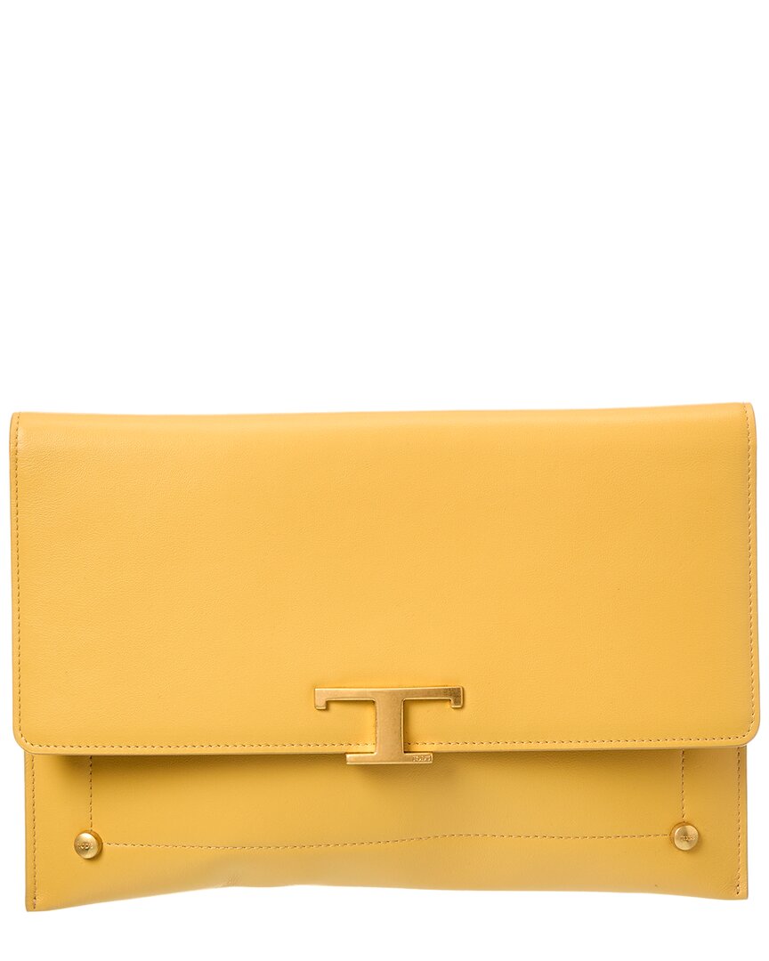 Tod's Logo Leather Card Case