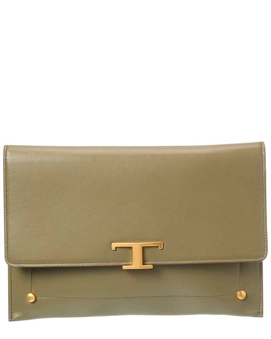 Tod's Logo Leather Card Case