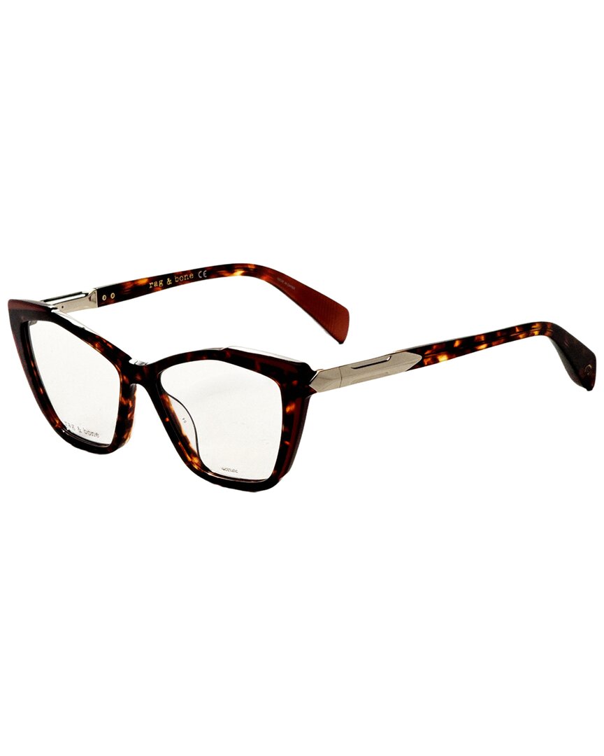 Rag & Bone Women's Rnb3038 54mm Optical Frames In Brown
