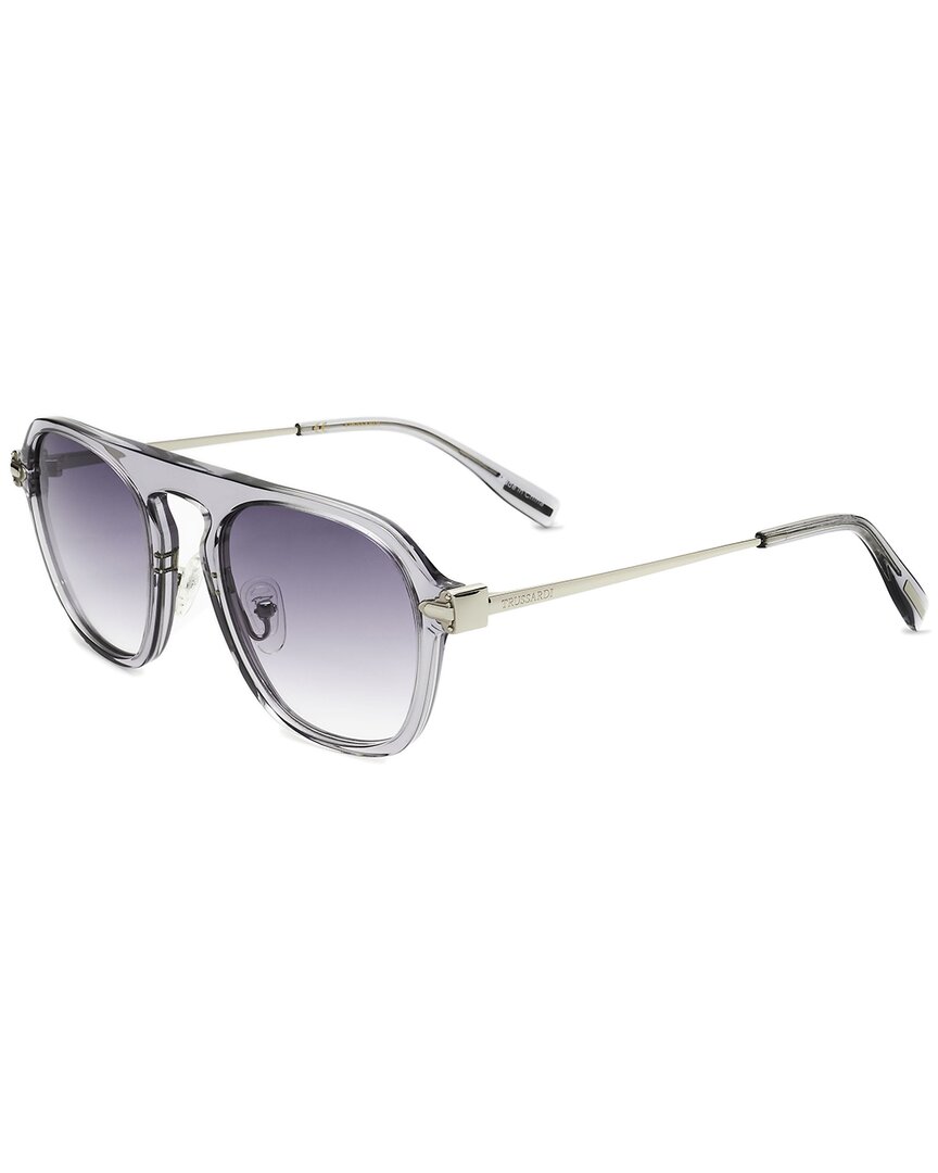 Trussardi Unisex Str402f 07p1 52mm Sunglasses In Grey