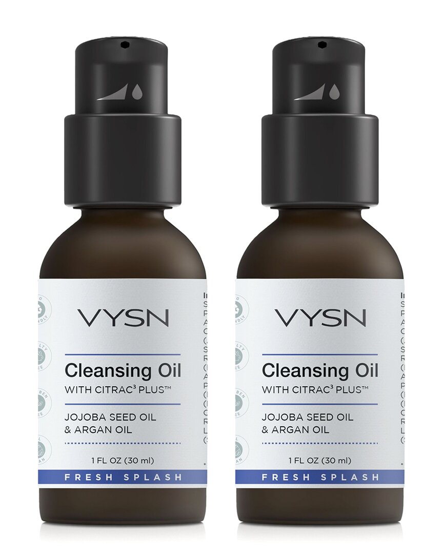 Vysn Unisex 1oz Cleansing Oil With Citrac³ Plus™ - Jojoba Seed Oil & Argan Oil - 2 Pack