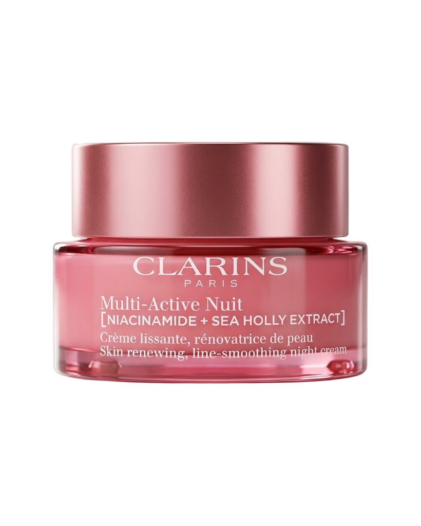Clarins Women's 1.7oz Multi-active Night Face Cream - All Skin Types In Red