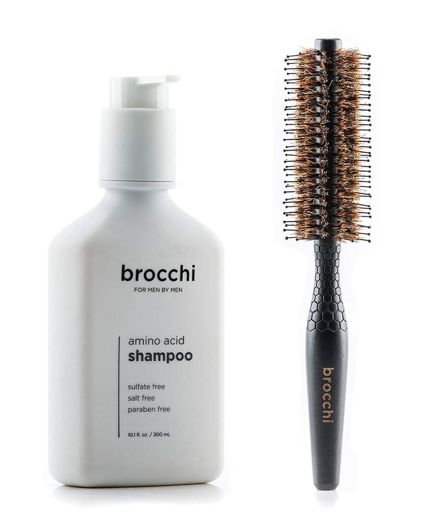 Sebastian Brocchi Brocchi Boar Bristle Styling Brush & Amino Acid Shampoo Bundle