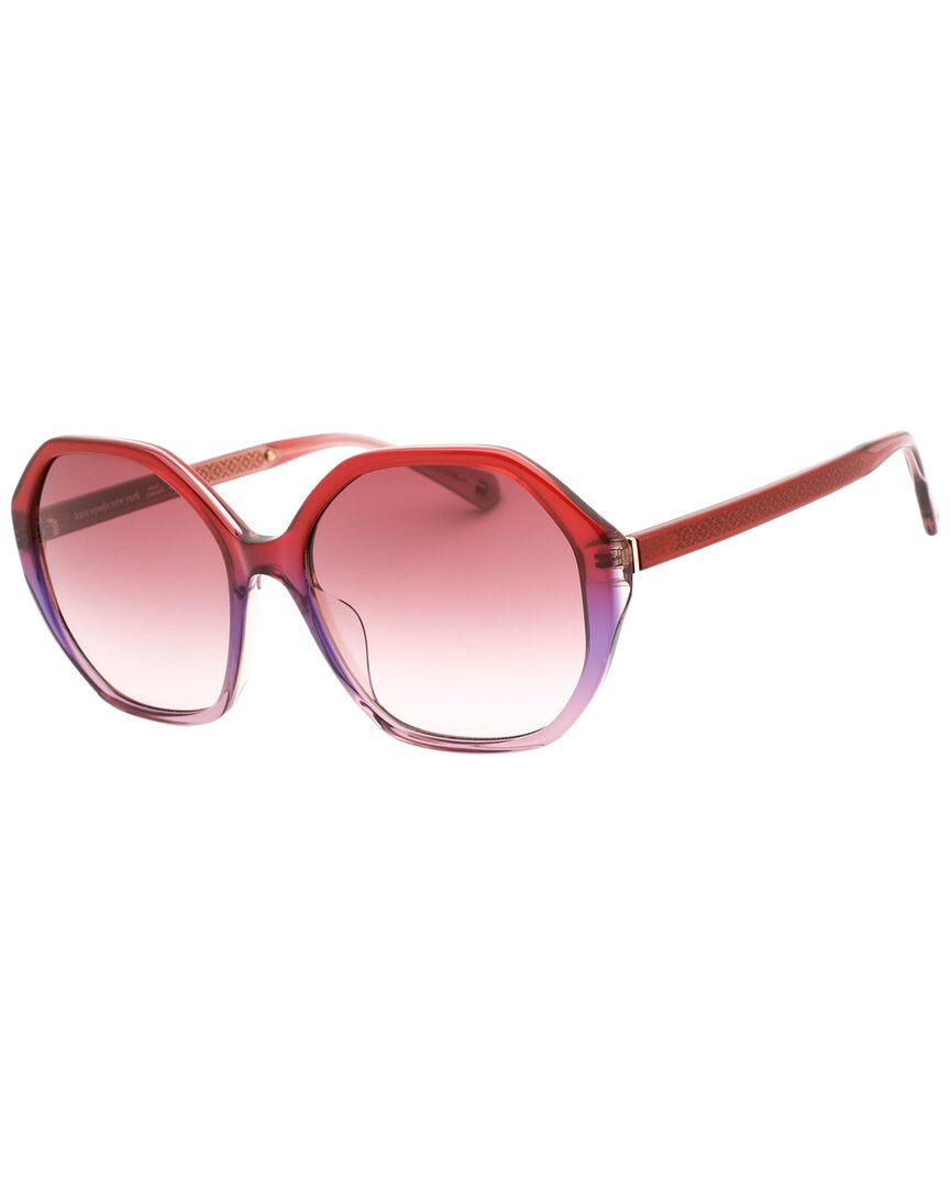 Kate Spade New York Women's Waverly/g/s 57mm Sunglasses In Red