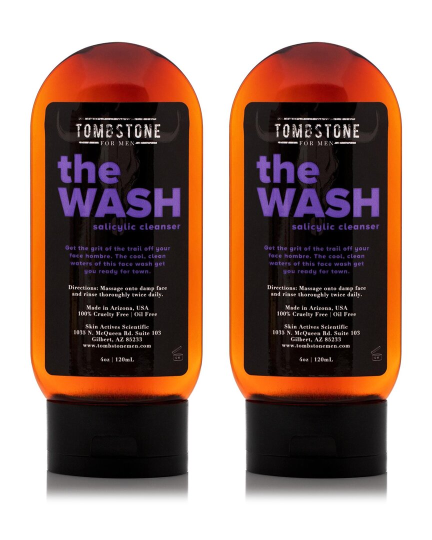 Tombstone For Men The Wash - Vegan Salicylic Cleanser - 2-pack