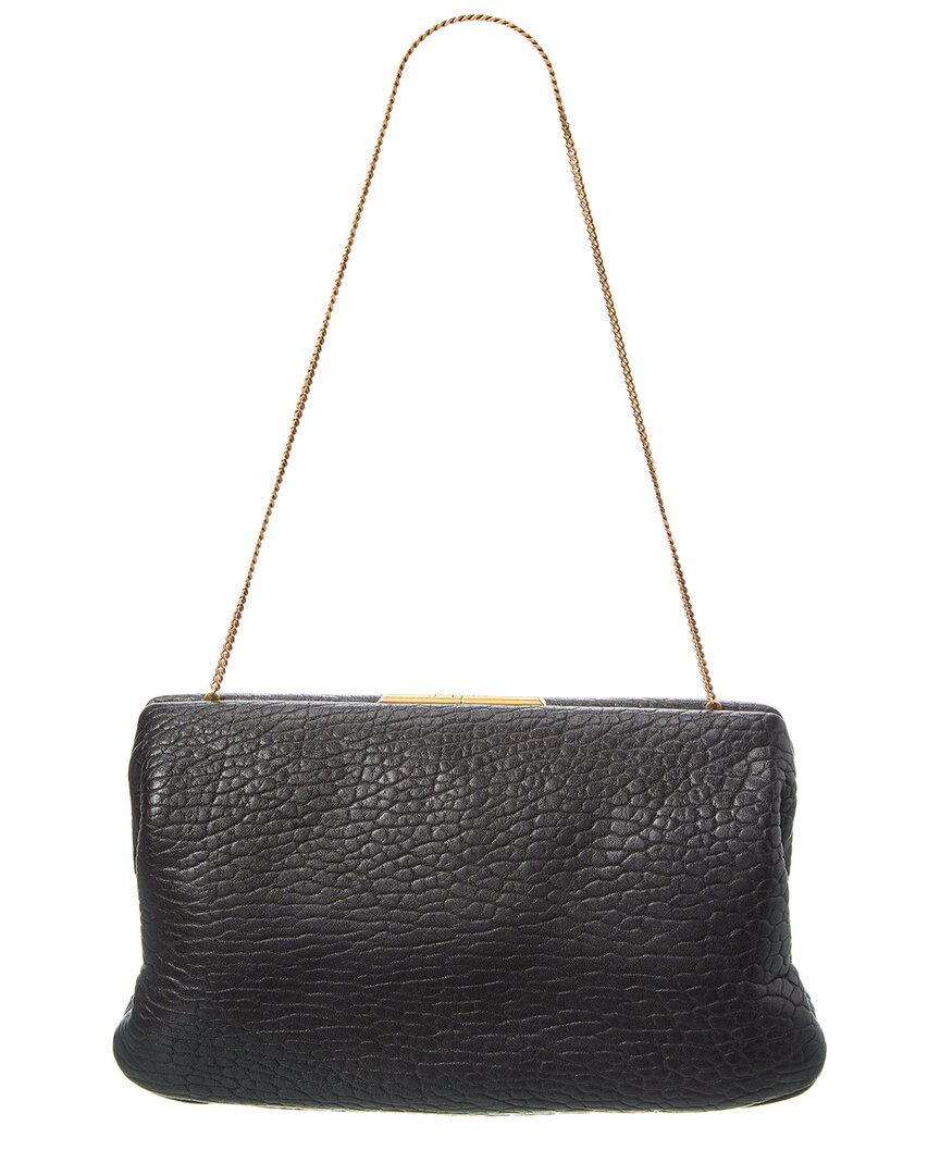 Saint Laurent Large Leather Clutch