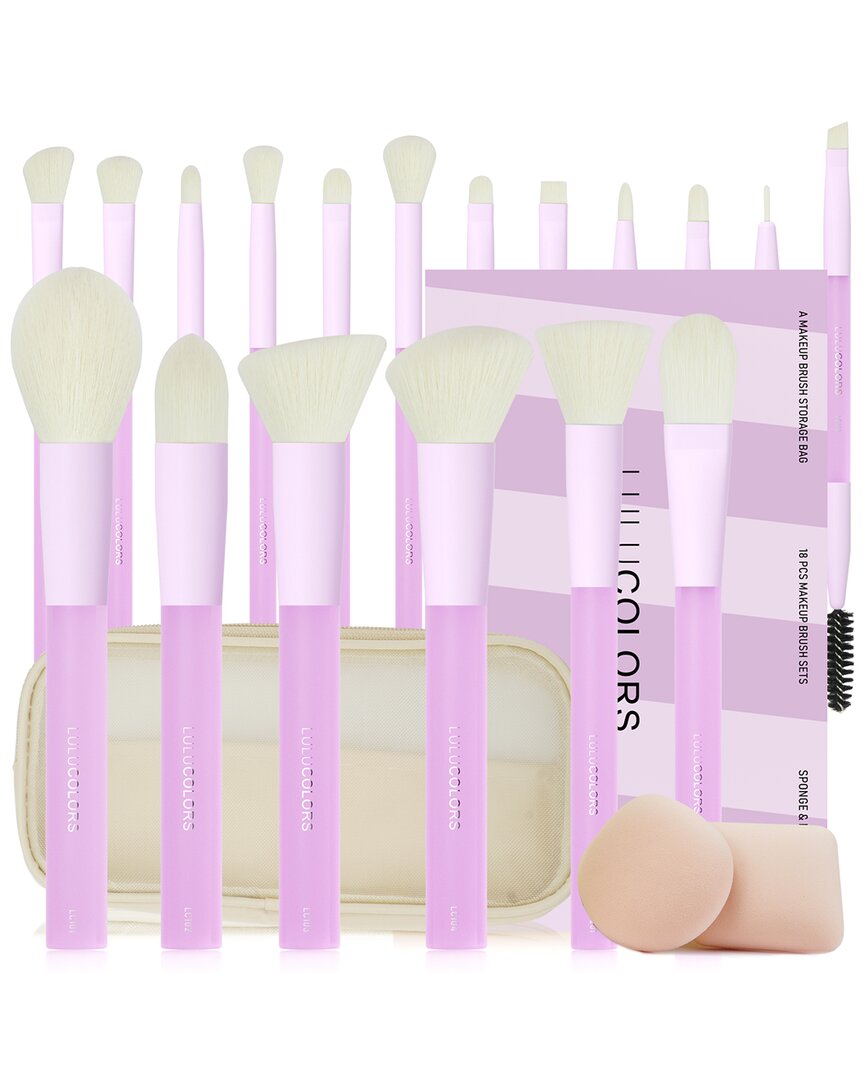 Lulucolor 18pc Makeup Brush Set With Pouch
