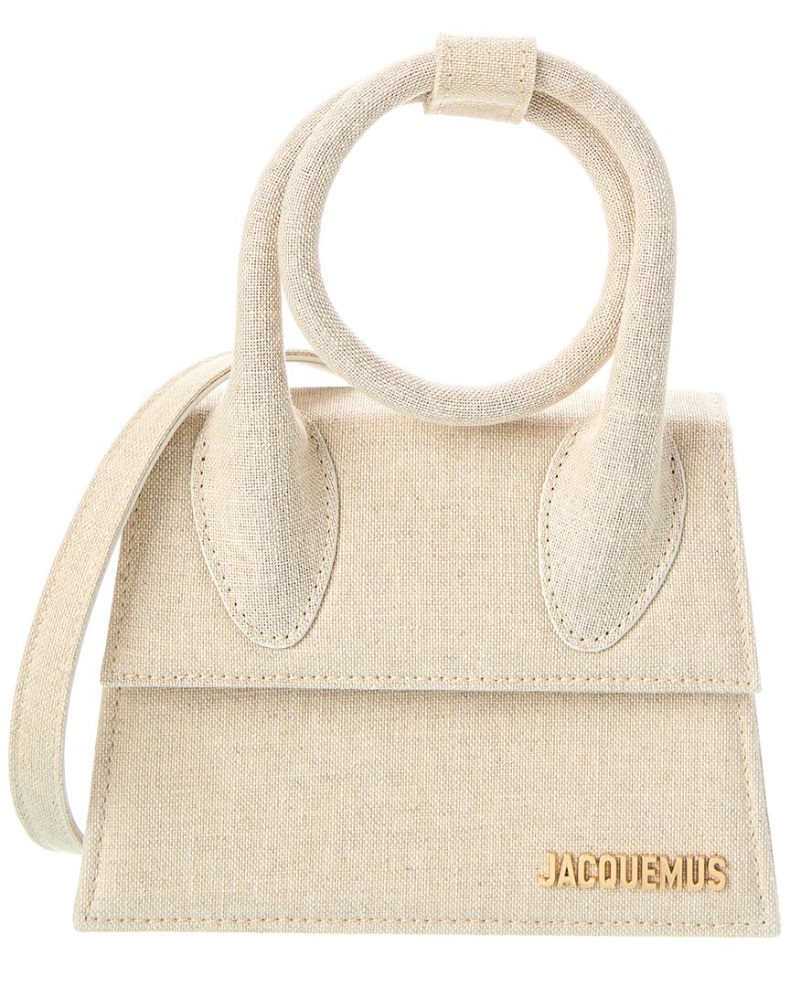 Jacquemus Le Chiquito Noeud Canvas Shoulder Bag