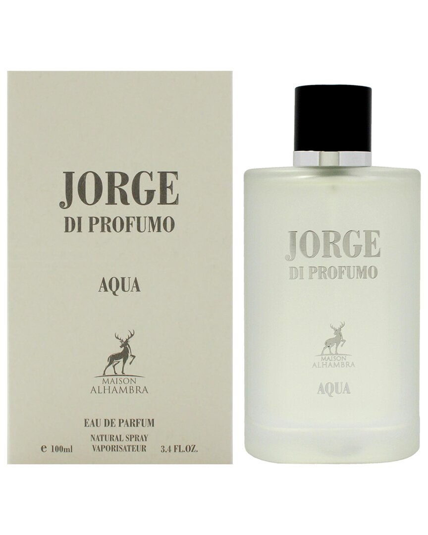 Maison Alhambra Men's 3.4oz Jorge Di Profumo Aqua Edp