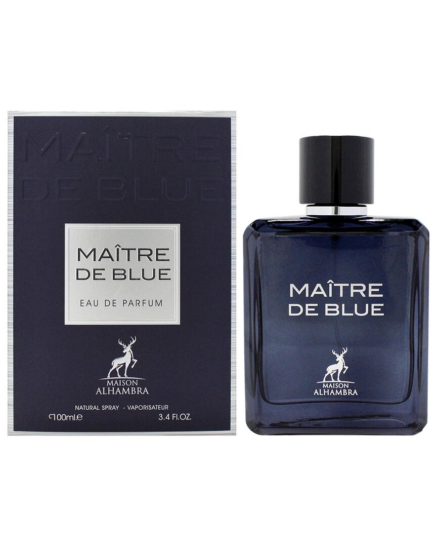 Maison Alhambra Men's 3.4oz Maitre De Blue Edp