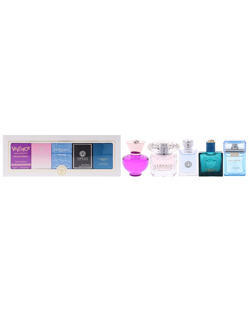 Versace Unisex Miniatures Collection 5pc Mini Gift Set