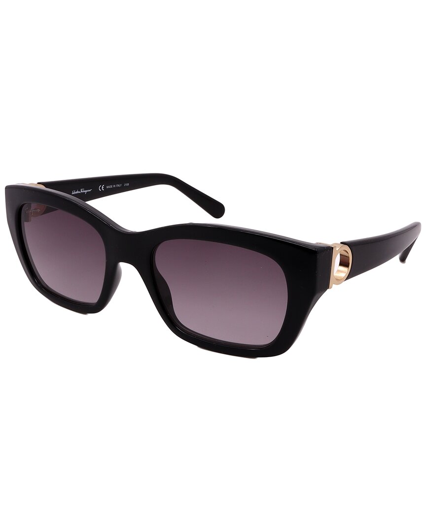 Ferragamo Sf1012s 53 Mm Female Sunglasses In Black