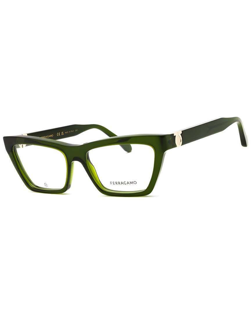 Ferragamo Unisex 54mm Optical Frames In Green