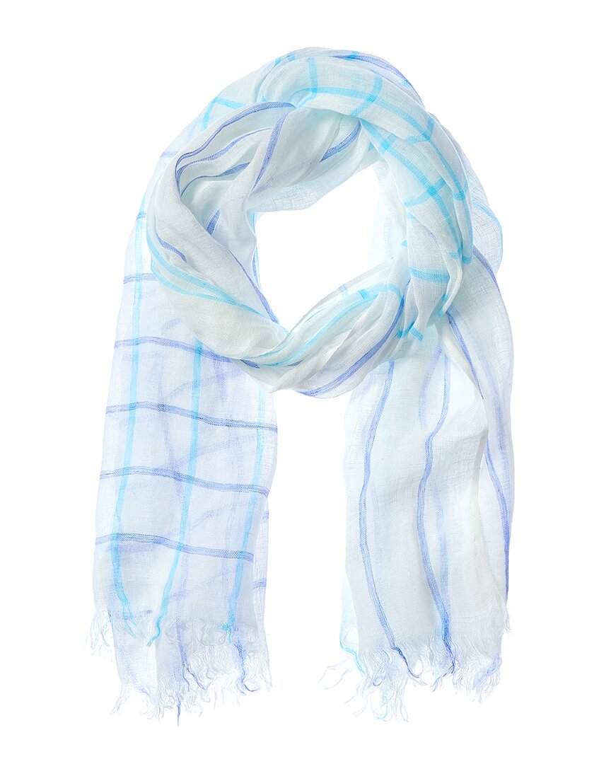 Echo Woven Oblong Linen Scarf