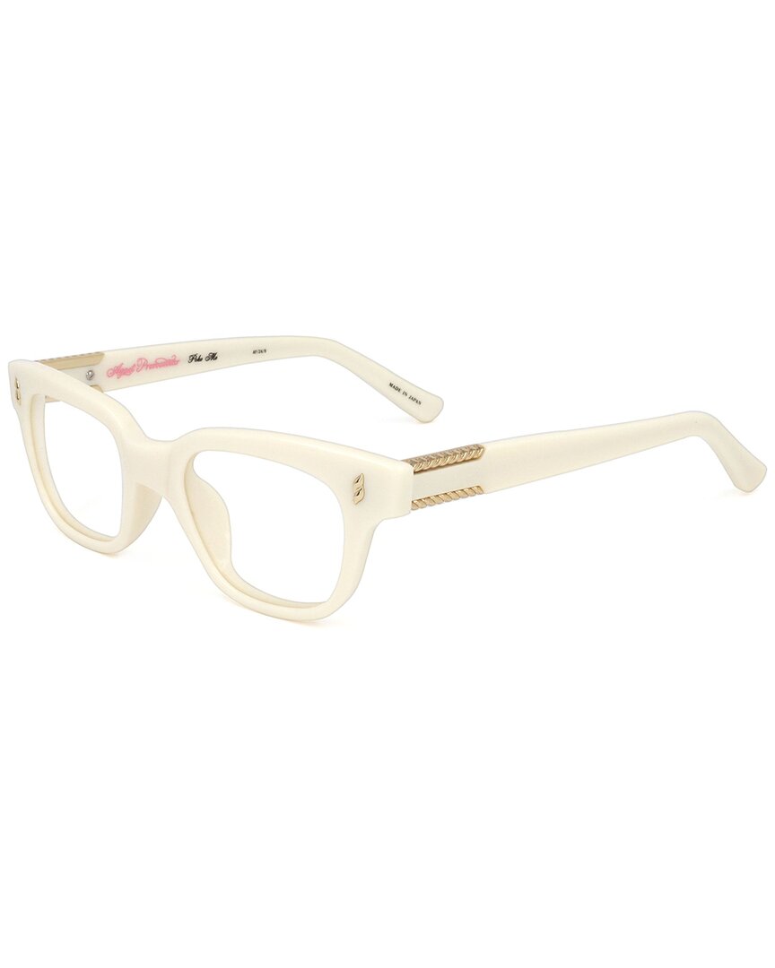 Shop Linda Farrow Agent Provocateur By  Women's Ap24 48mm Optical Frames In Ivory