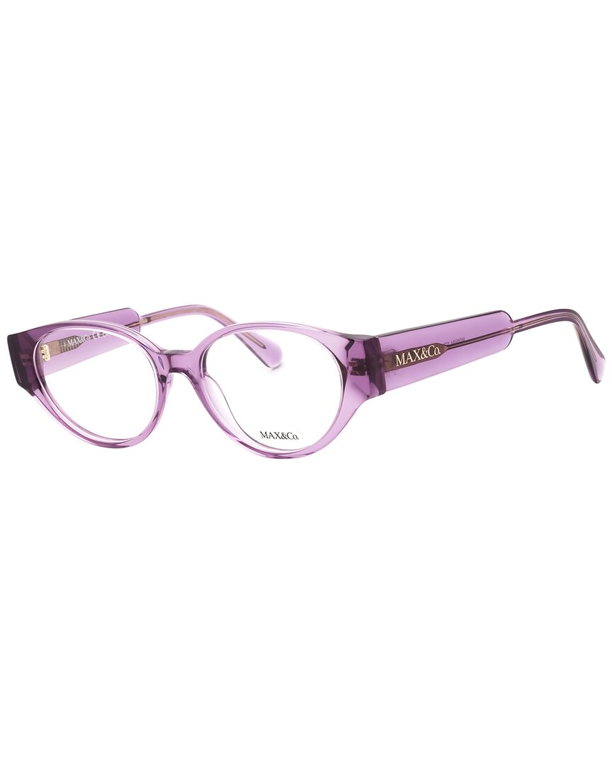 Max & Co By Maxmara Max & Co By Max Mara Women's Mo5094 52mm Optical Frames In Purple