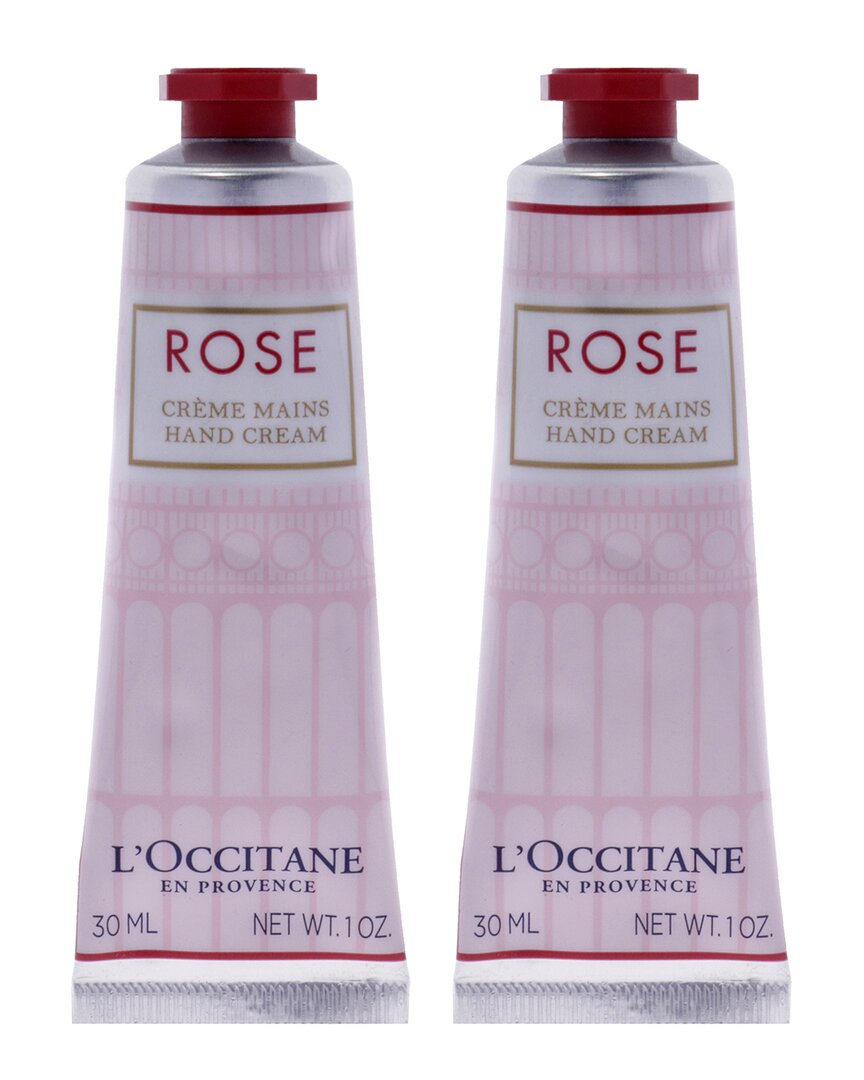 L'occitane Unisex 1oz Rose Hand Cream - Pack Of 2 In White