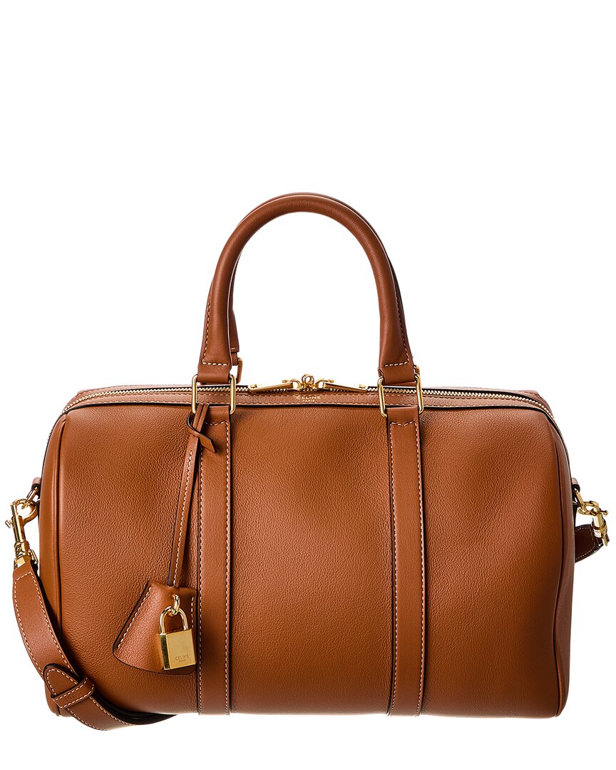 Celine Boston Leather Satchel