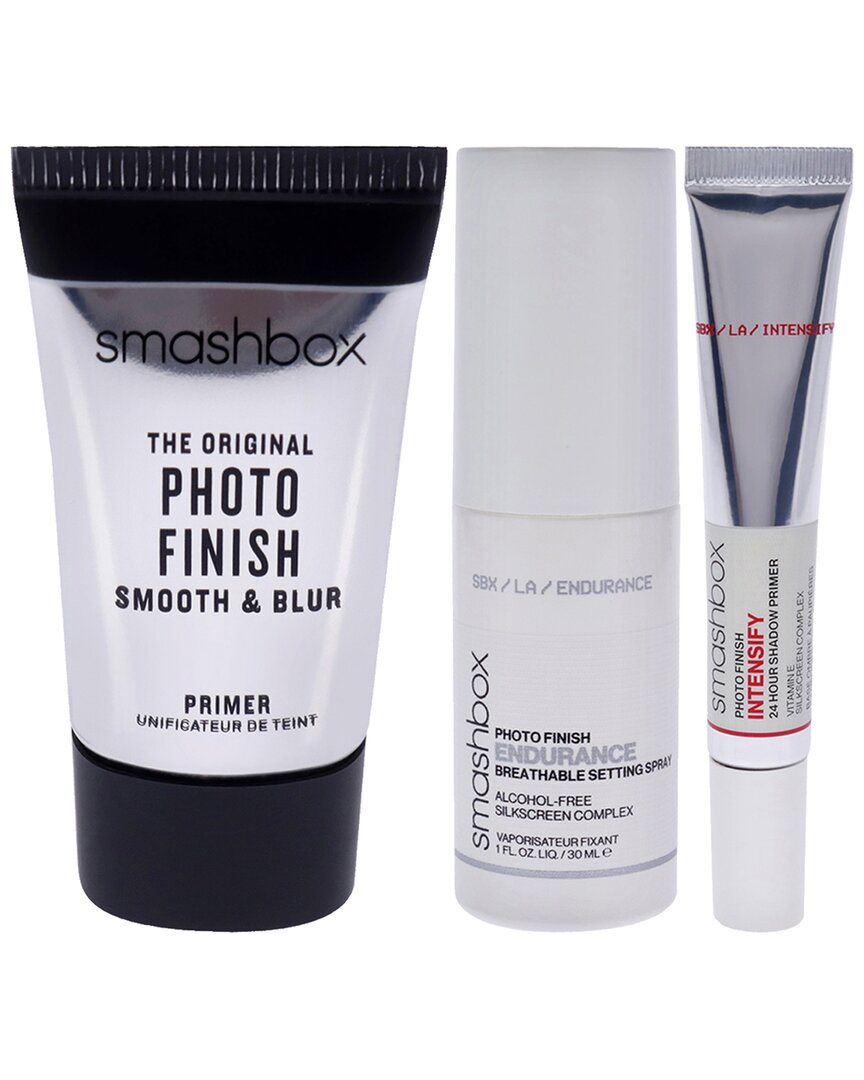 Smashbox Cosmetics On-set Essentials Primer Plus 3pc Set In White