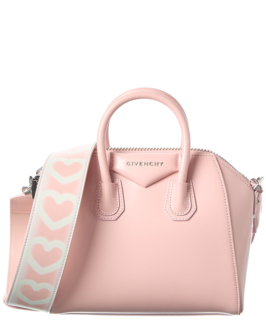 Givenchy Antigona Mini Leather Satchel In Pink