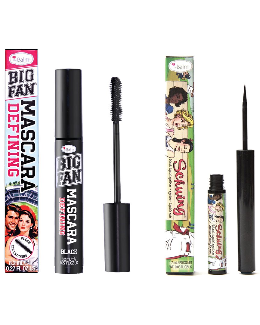 The Balm Thebalm Schwing Black/big Fan Defining Liquid Eyeliner & Mascara Set