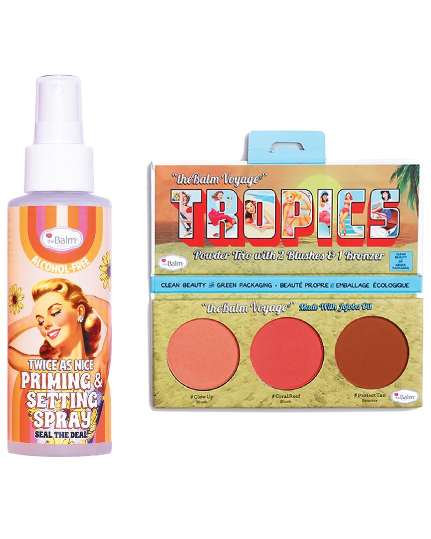 The Balm Thebalm Tropics Setting Powder Trio & Setting Spray Set