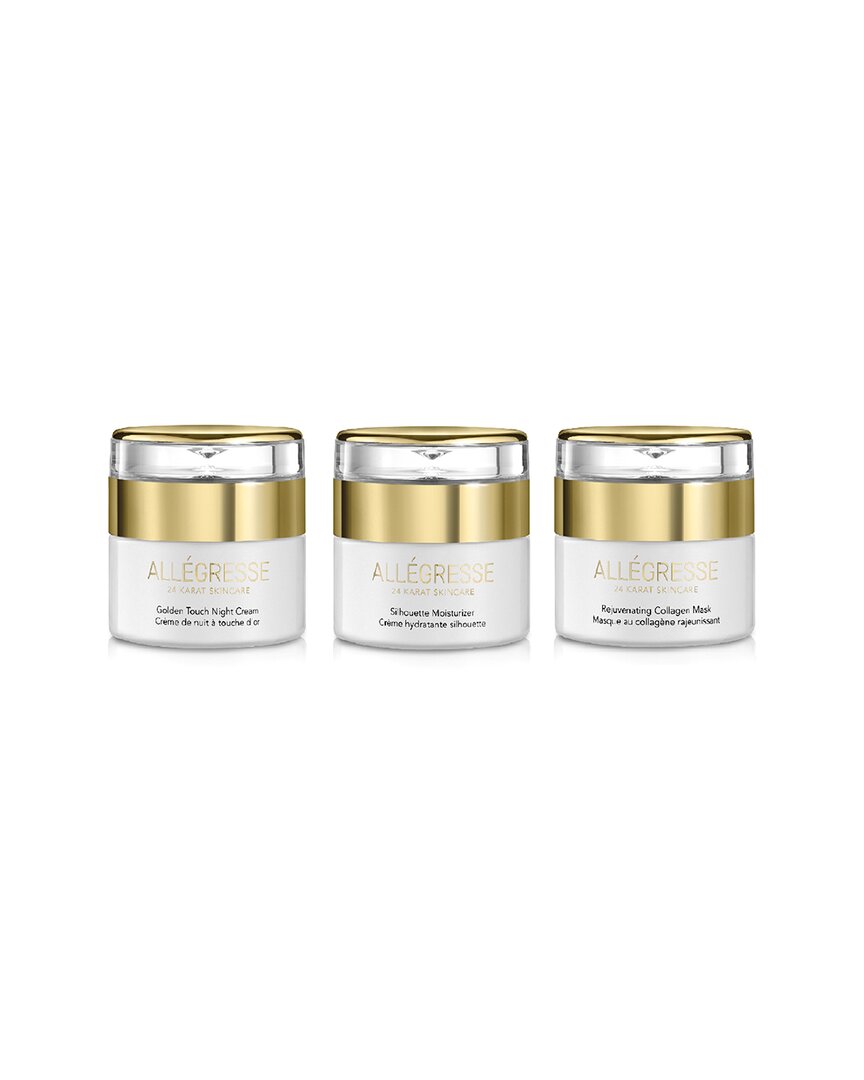Allegresse 24k Moisturizer + Night Cream + Collagen Mask 3pc Set
