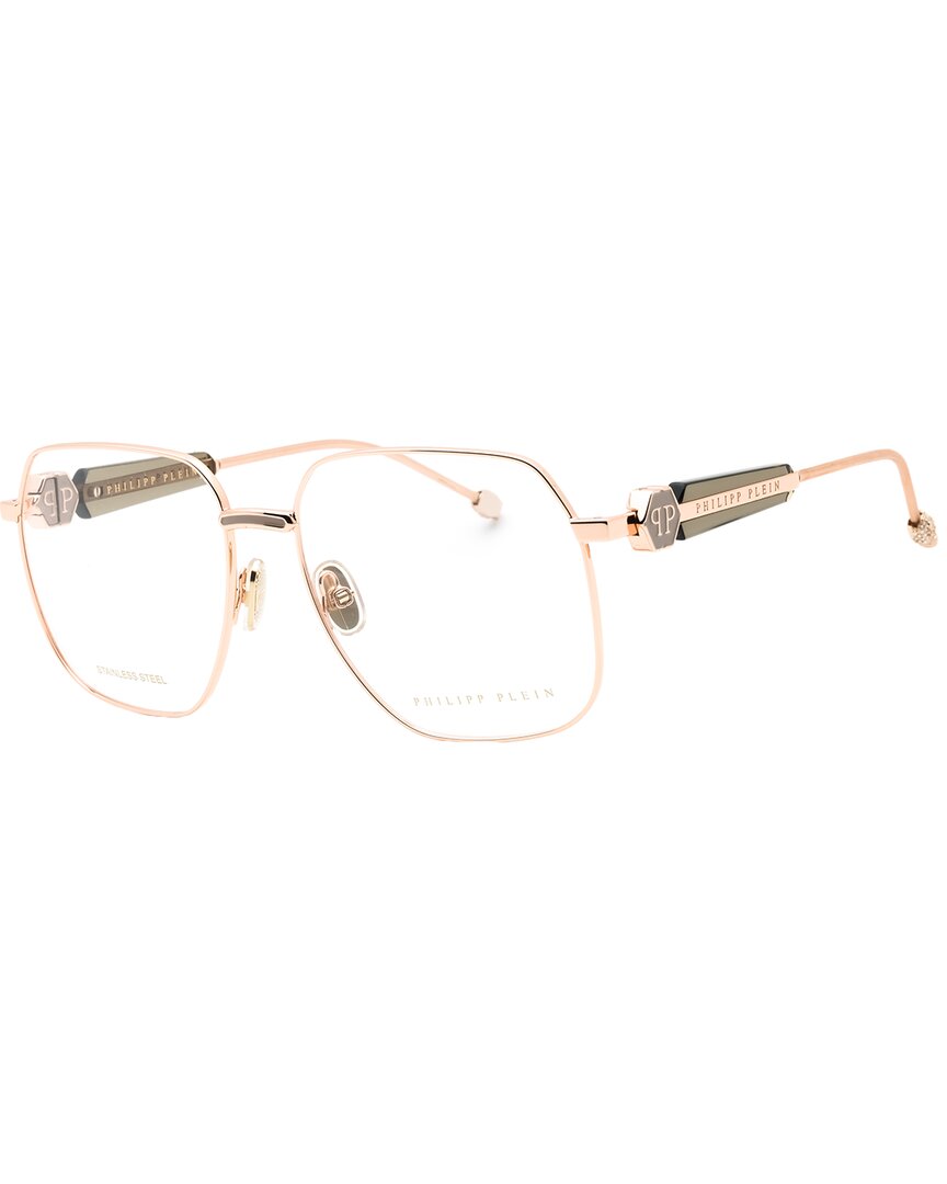 Philipp Plein Women's Vpp126s 57mm Optical Frames In Gold