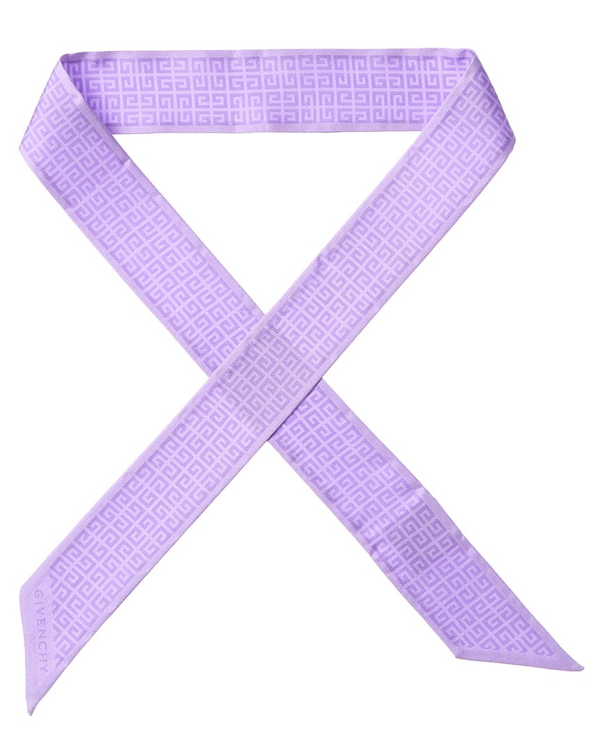 Givenchy Silk Scarf In Purple