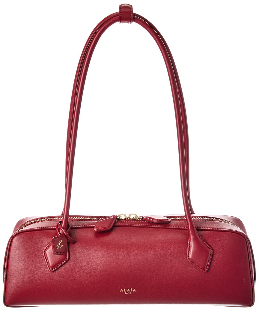 Alaïa Le Teckel Medium Leather Clutch In Red