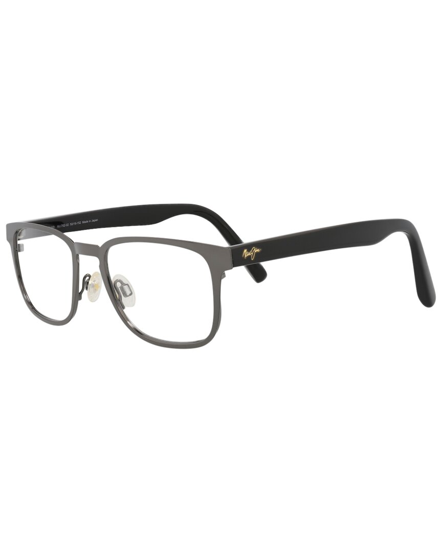 Maui Jim Unisex Mj752 50mm Optical Frames In Black