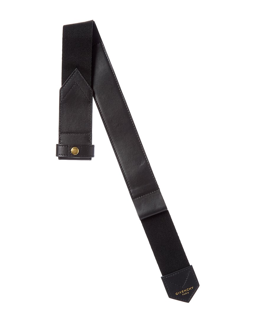 Givenchy Eden Leather Shoulder Strap In Black