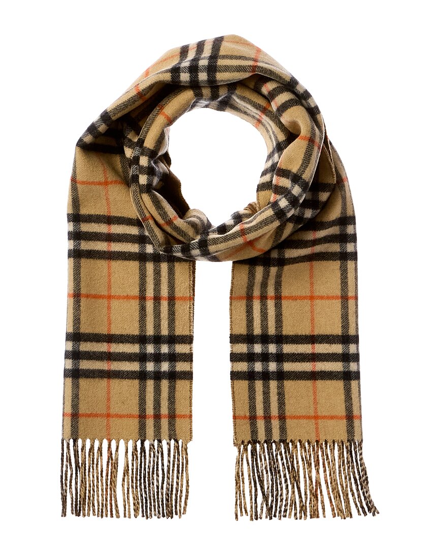 BURBERRY BURBERRY REVERSIBLE CHECK CASHMERE SCARF