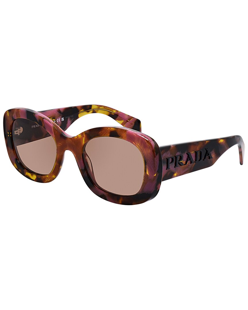 Prada Women's Pra13s 54mm Sunglasses In Brown