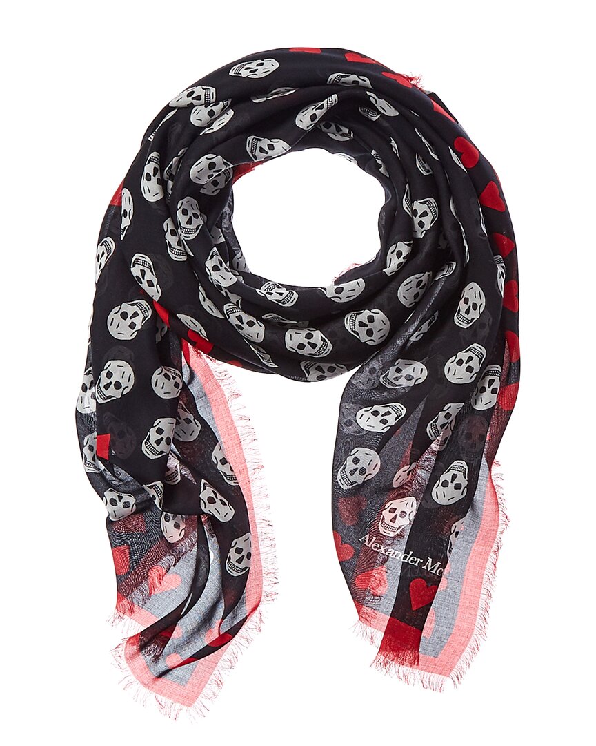 Alexander mcqueen best sale biker skull scarf