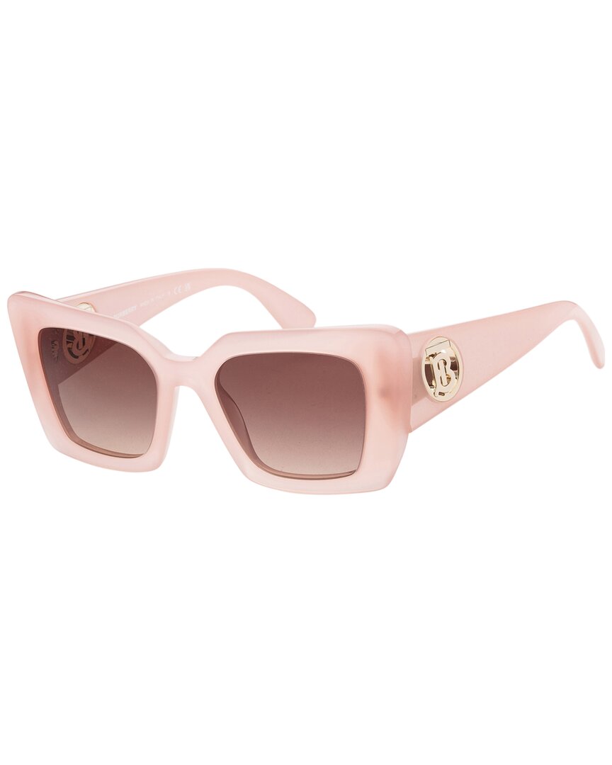 Shop Burberry Women's Be4344 51mm Sunglasses In Pink