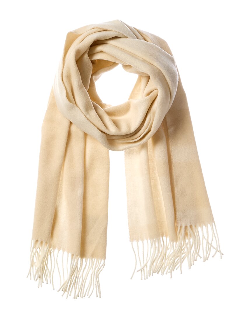 Totême Toteme Monogram Wool Scarf In White