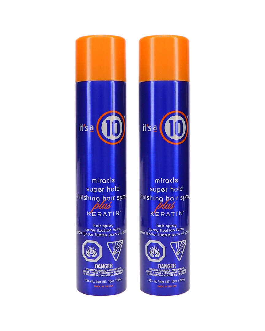 It's A 10 Super Hold Finish Spray Plus Keratin 10oz 2 Pack