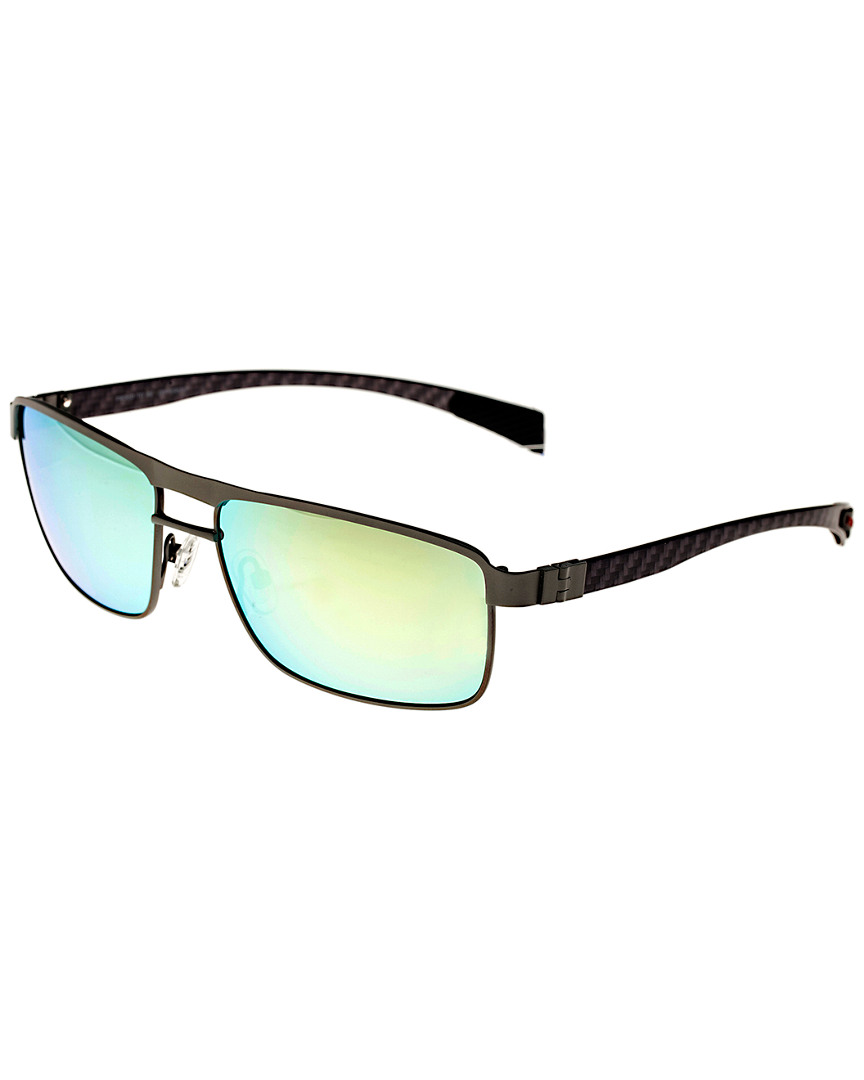 Breed Taurus Titanium Sunglasses In Green,silver Tone